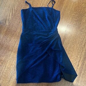 NWT SPARKLY BLUE DRESS SIZE SMALL